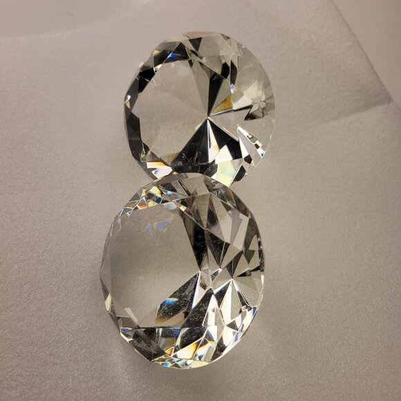 Crystal Diamond Shape Paperweight - Picture 6 of 12